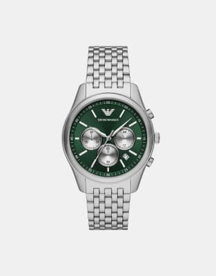 asos Emporio Armani Men's chronograph stainless steel watch ar11581 in silver