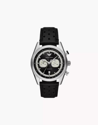 asos Emporio Armani Men's chronograph stainless steel watch ar11635 in black