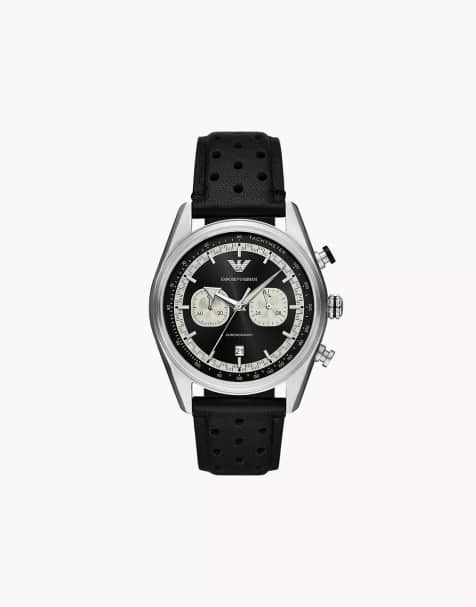 Emporio Armani Men's chronograph, stainless steel watch, ar11635 in black - view 1