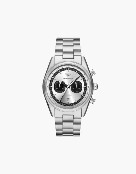 Emporio Armani Men's chronograph, stainless steel watch, ar11636 in silver - view 1