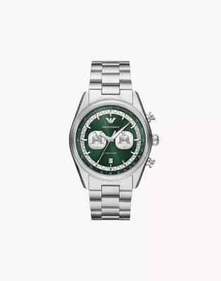 asos Emporio Armani Men's chronograph stainless steel watch ar11637 in silver