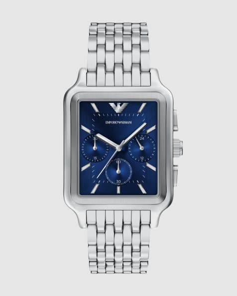 Emporio Armani Men's chronograph stainless steel watch, ar11750 in silver - view 1