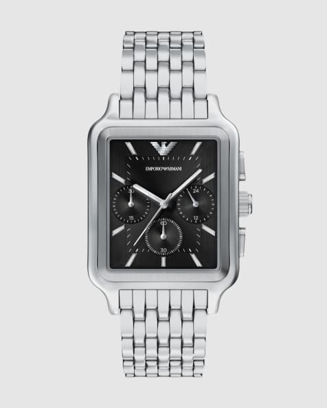 Emporio Armani Men's chronograph stainless steel watch, ar11751 in silver - view 1