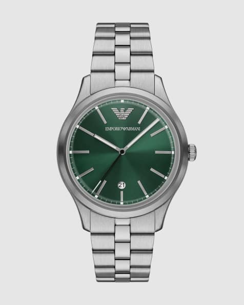 Emporio Armani Men's three-hand stainless steel watch, ar11734 in silver - view 1