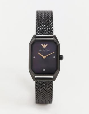 emporio armani square face watch