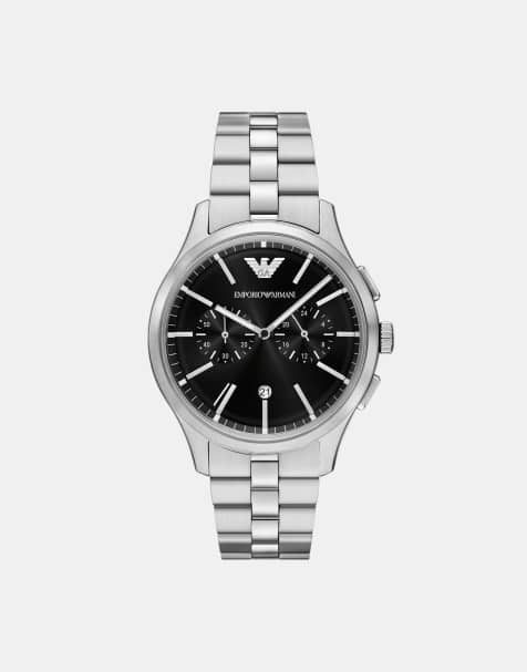 Emporio Armani - Montre chronographe pour homme en acier inoxydable - Argenté - view 1