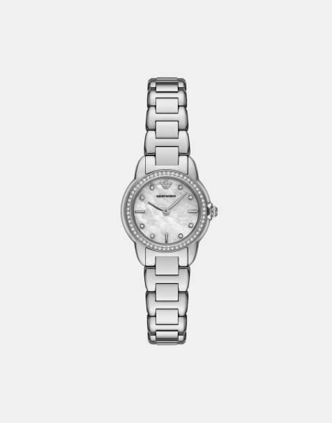 Emporio Armani - Montre pour femme en acier inoxydable à 2 aiguilles - Argenté - view 1