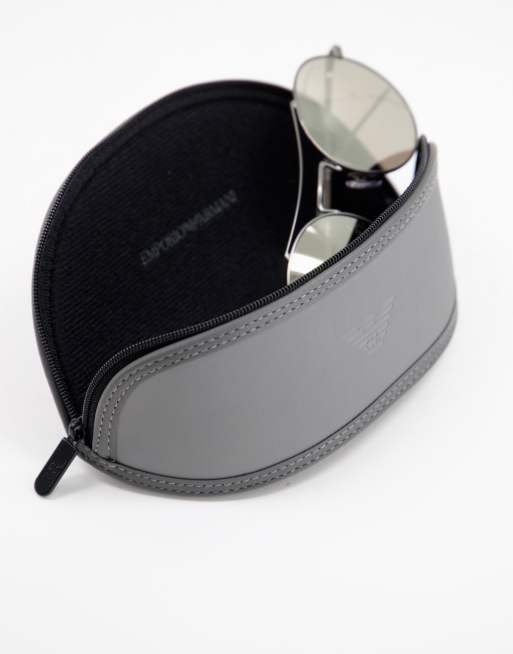 Emporio Armani – Okrągłe okulary przeciwsłoneczne, 4 z 4