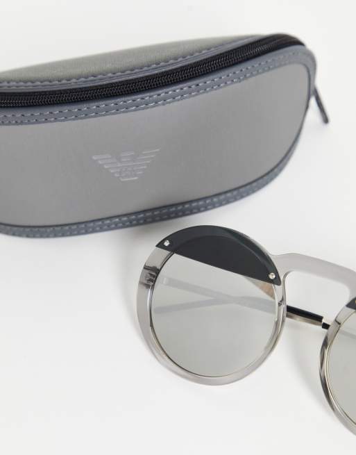 Emporio Armani – Okrągłe okulary przeciwsłoneczne, 4 z 4