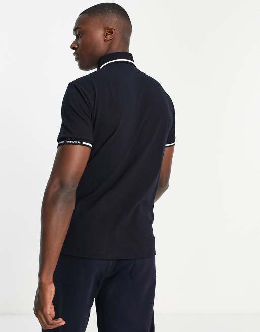 Armani navy polo on sale shirt