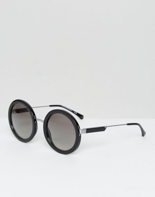 emporio armani round sunglasses