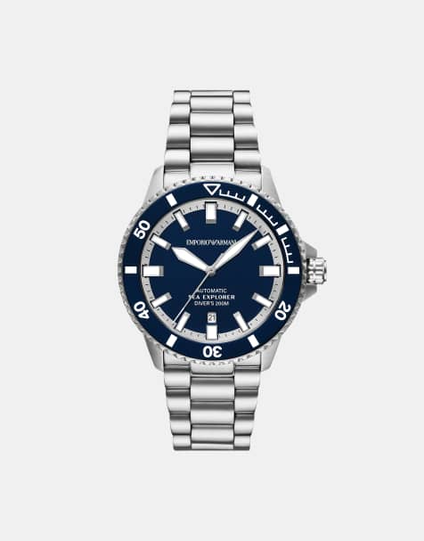 Emporio Armani - Sea Explorer - Montre automatique pour homme en acier inoxydable - Argenté - view 1