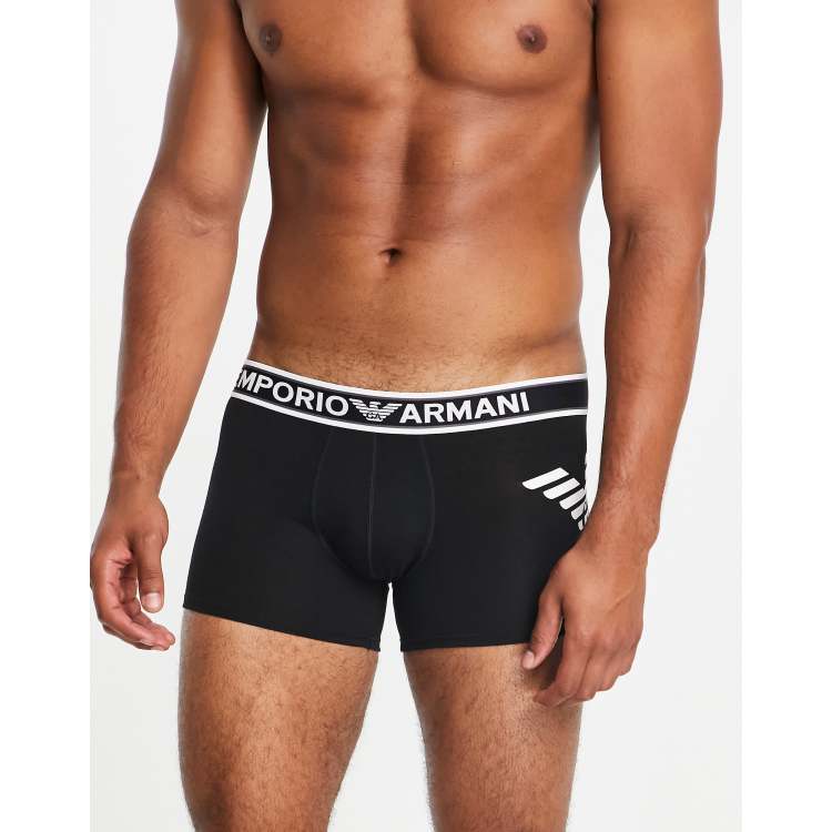 VIP【関税送料無料】希少 EMPORIO ARMANI BOXER Emporio Armani side logo boxer briefs in black | ASOS
