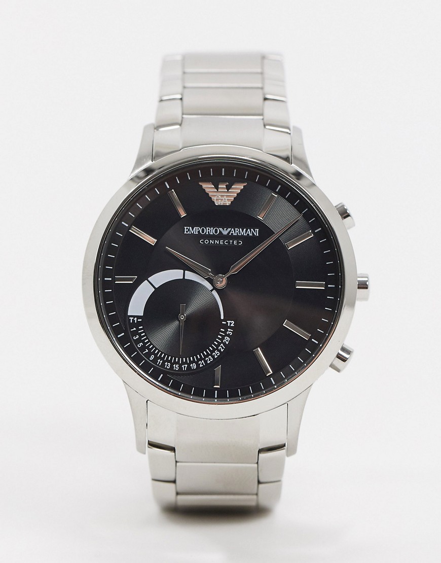 Emporio Armani silver bracelet connected smart watch ART3000
