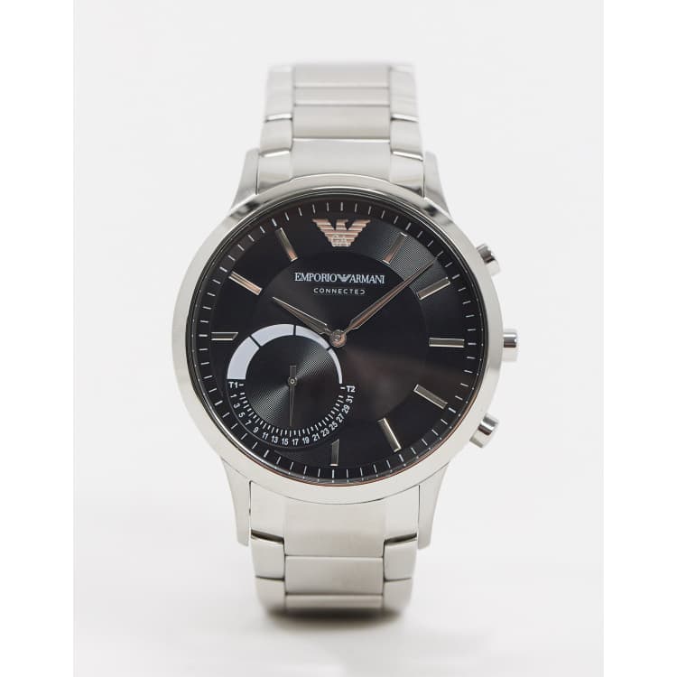 Emporio Armani silver bracelet connected smart watch ART3000