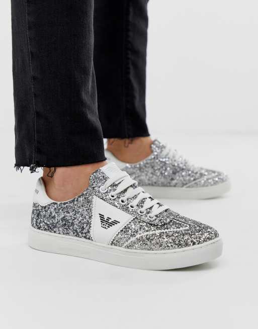 Glitter armani trainers new arrivals