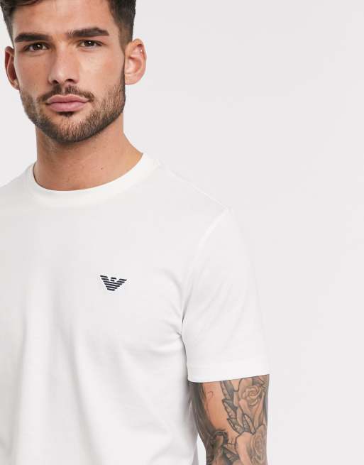 Emporio armani chest shop logo t shirt