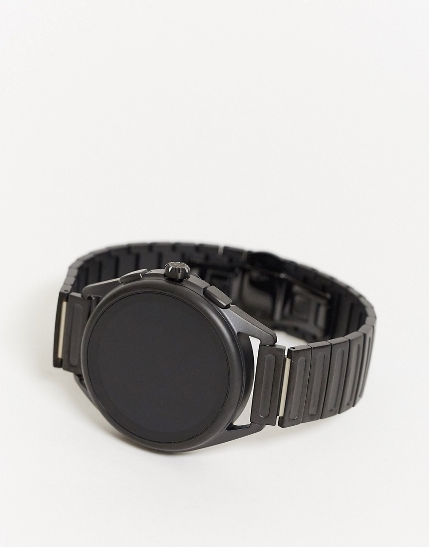 Emporio Armani - Smartwatch met touchscreen van roestvrij staal in zwart