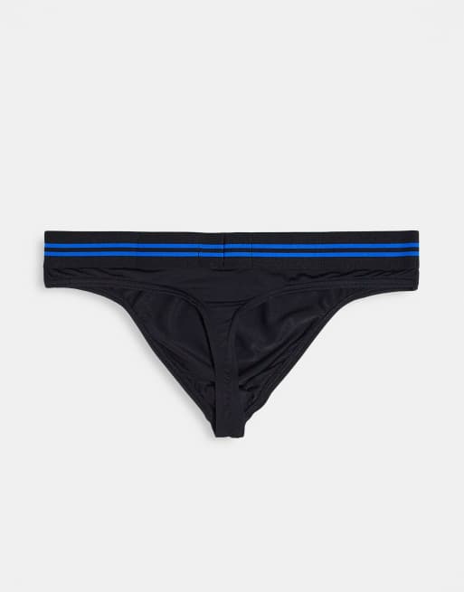 Emporio Armani - Sort G-streng i mikrofiber , 2 af 4