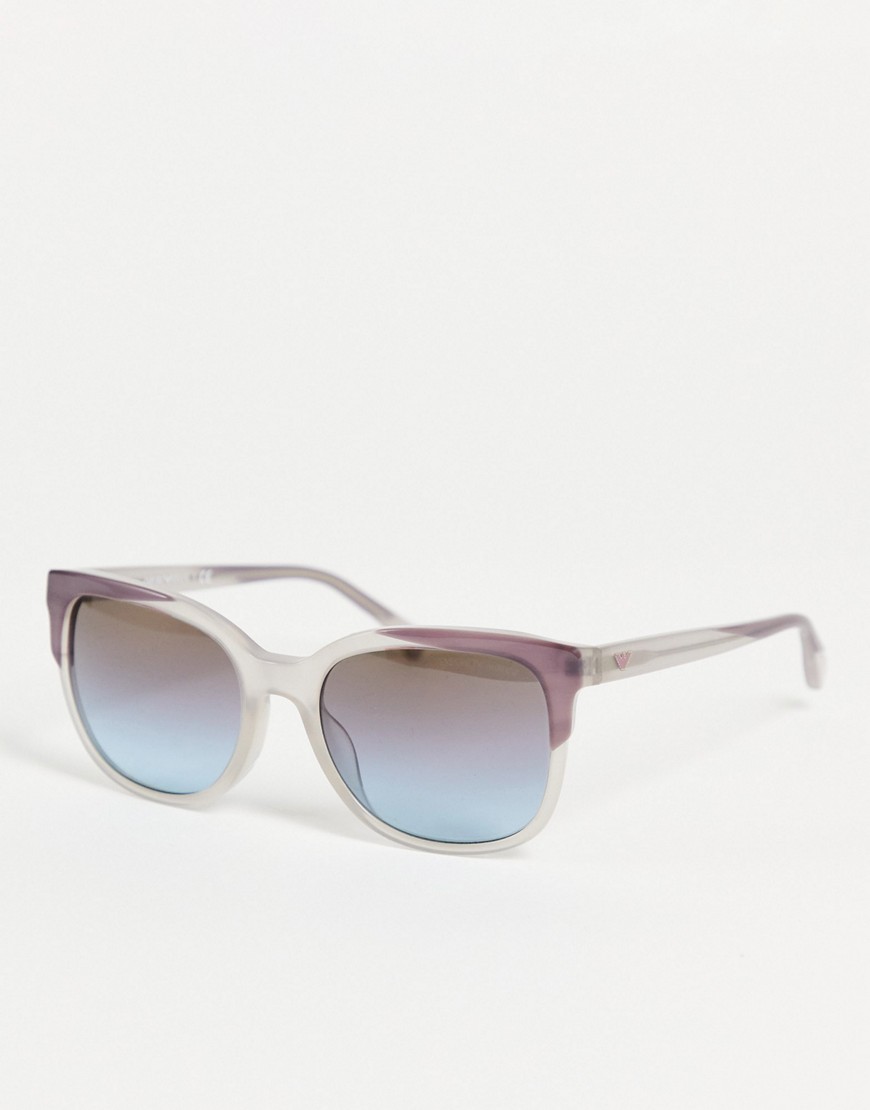 Emporio Armani square lens sunglasses-Grey