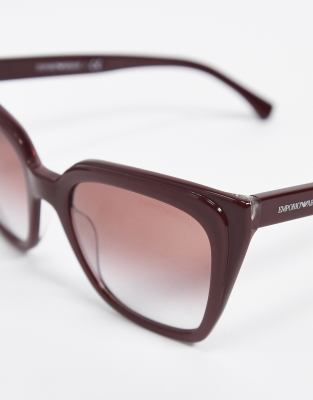 emporio armani pink sunglasses