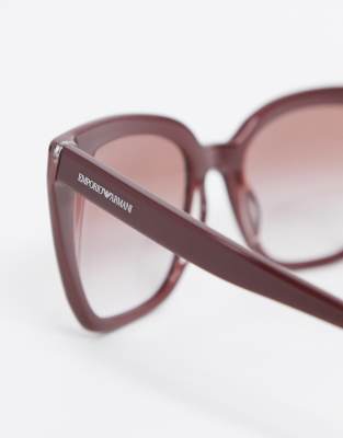 emporio armani pink sunglasses