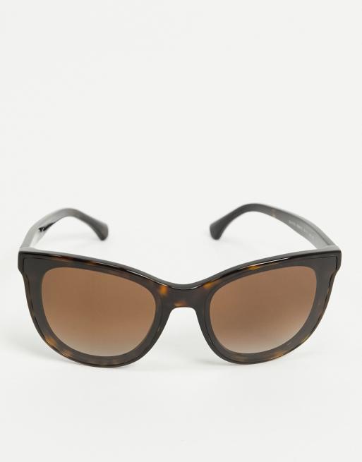 Emporio Armani square sunglasses in tortoise shell | ASOS