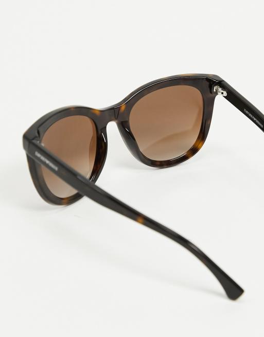 emporio armani tortoise shell sunglasses