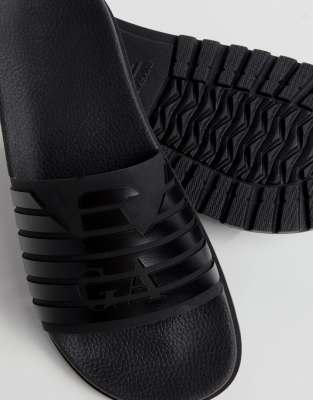 black armani sliders