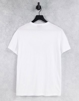 Nouveau Emporio Armani - T-shirt avec logo aigle sur la poitrine - Blanc