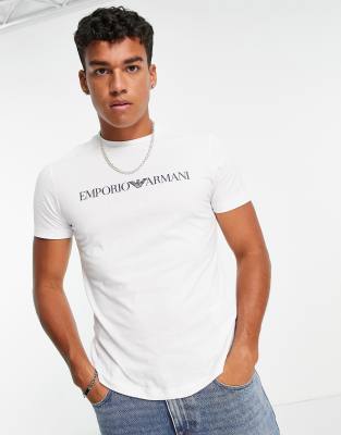 armani t shirt bianca