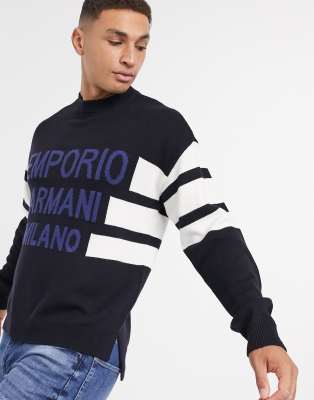 armani navy jumper