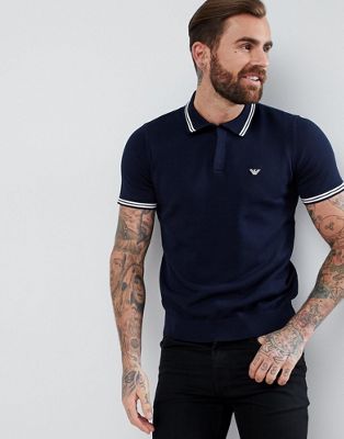 armani navy polo shirt