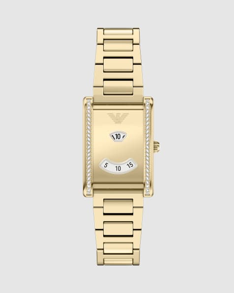 Emporio Armani Two-hand gold-tone stainless steel watch in gold - view 1