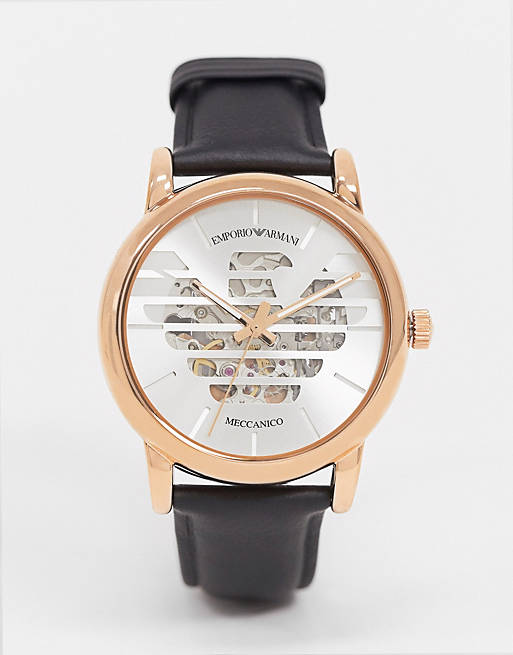 Emporio Armani unisex leather watch AR60031 | ASOS