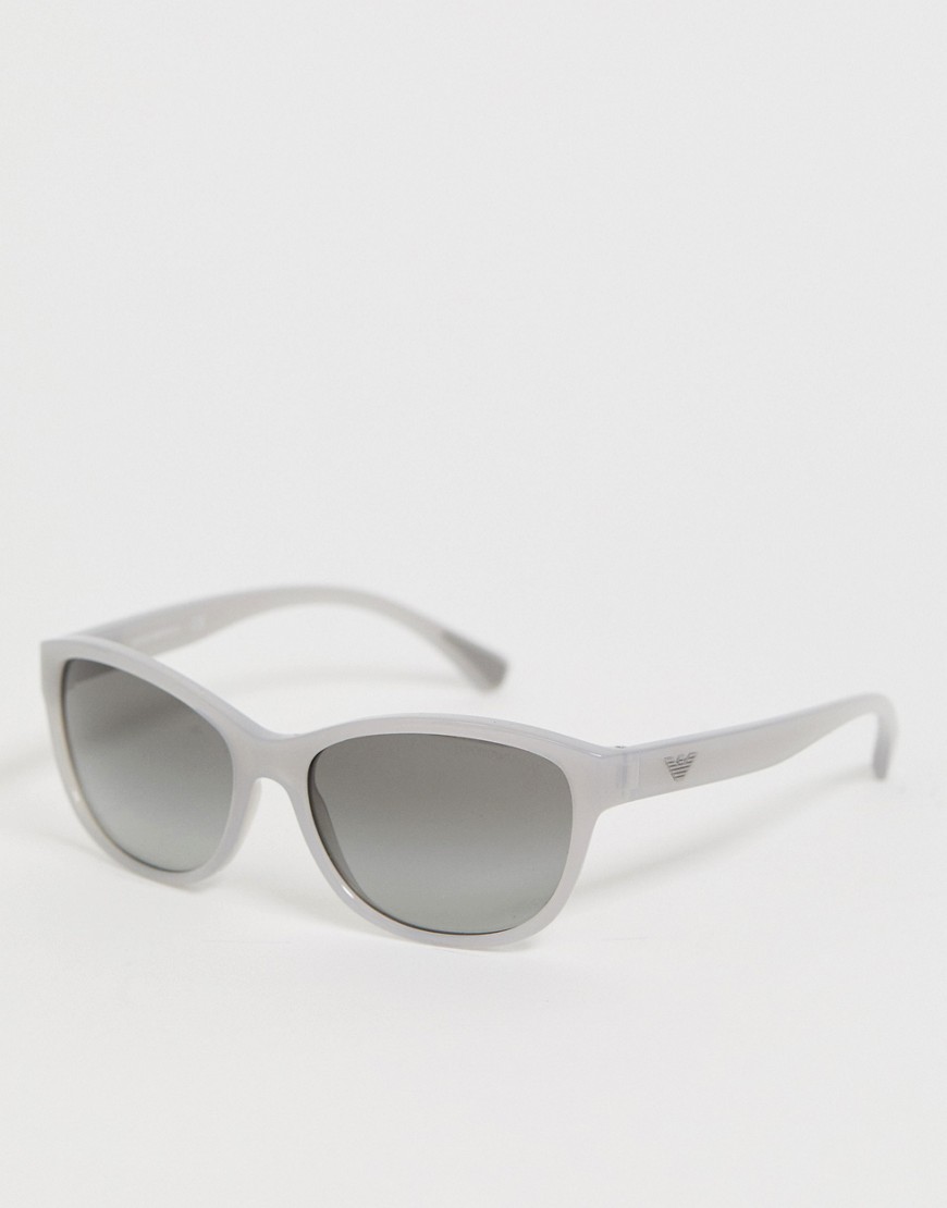 Emporio Armani - Vierkante zonnebril in grijs