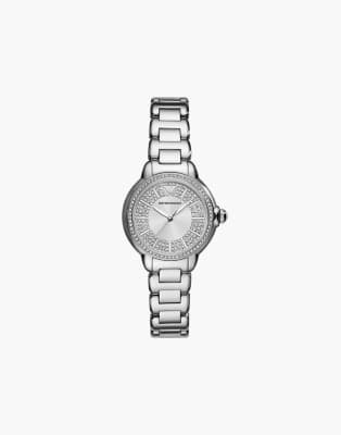 Emporio Armani Women's three-hand, stainless steel watch, ar11632 in silver
