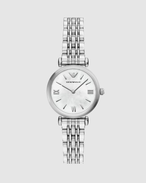 Emporio Armani Women's two-hand stainless steel watch, ar11768 in silver - view 1