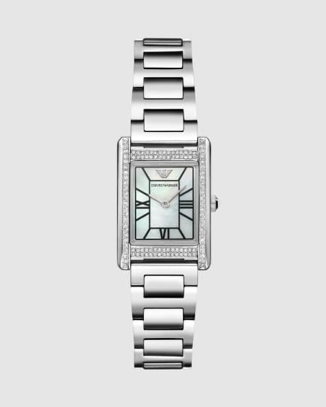 Emporio Armani Women's two-hand stainless steel watch, ar11796 in silver - view 1