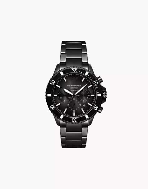 Emporio Armani – World Explorer – Chronograph für Herren aus Keramik in Schwarz, AR70010 - view 1