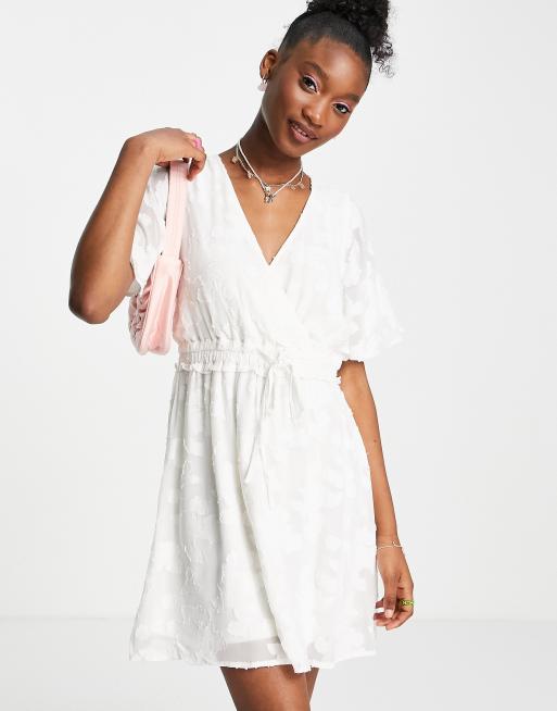 Asos robe 2025 blanche dentelle