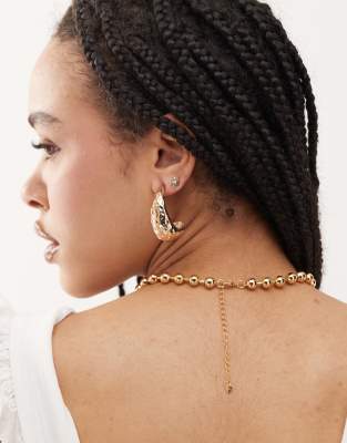 En Route 18k Gold Plated Solar Pulse Beaded Chain Necklace With Coin Pendant And Red Carnelian Stone In Gold