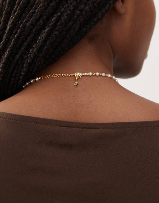En Route 18k gold plated sunshine beaded necklace with sun pendant , 3 of 3