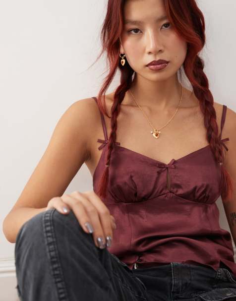 En Route Helena Carnelian stone heart necklace with shell pearl in 18k gold plated - view 1