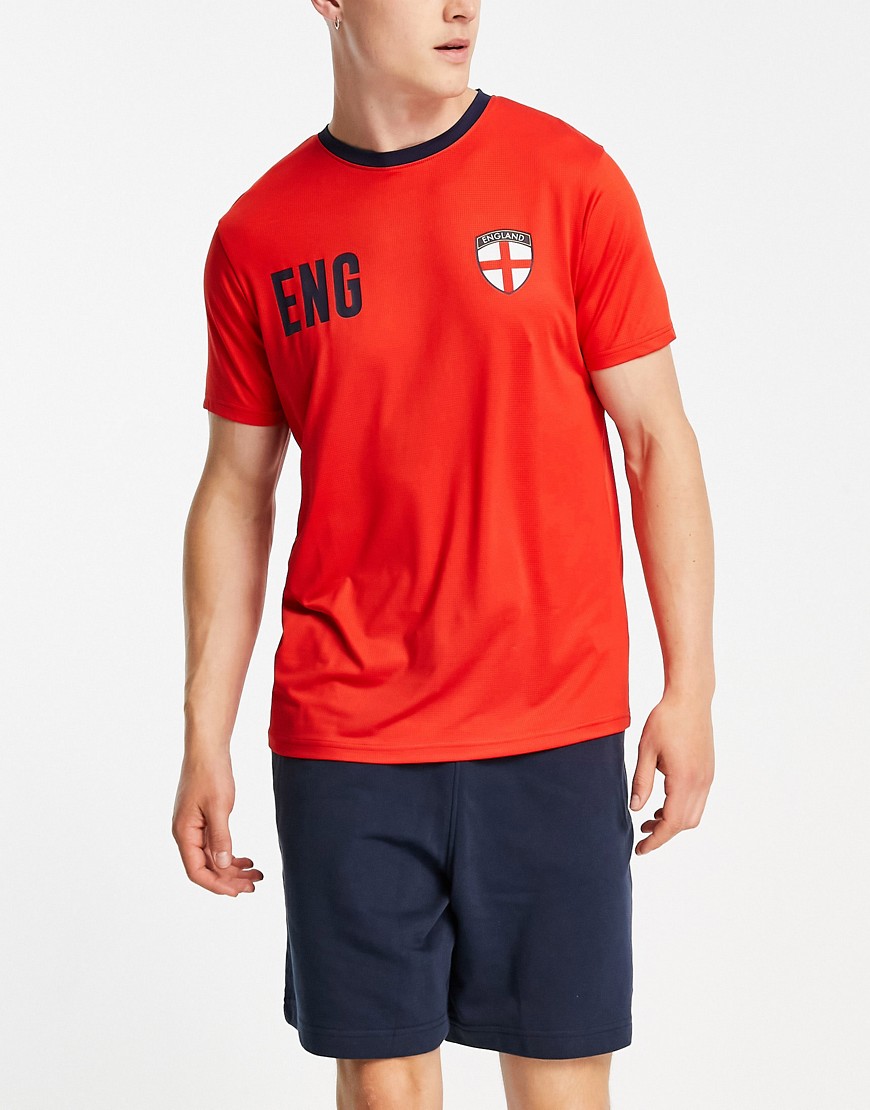 england - football supporters - röd t-shirt