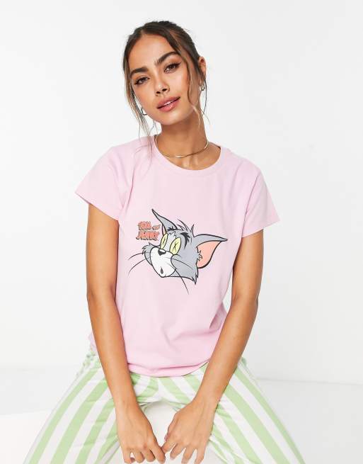 Ensemble de pyjama Tom Jerry Rose et vert ASOS