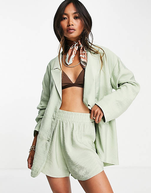 Envii Calamint shorts co-ord in green