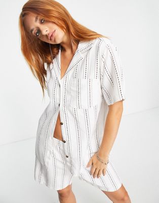Envii short sleeve shirt in ditsy floral spot co-ord - ASOS Price Checker