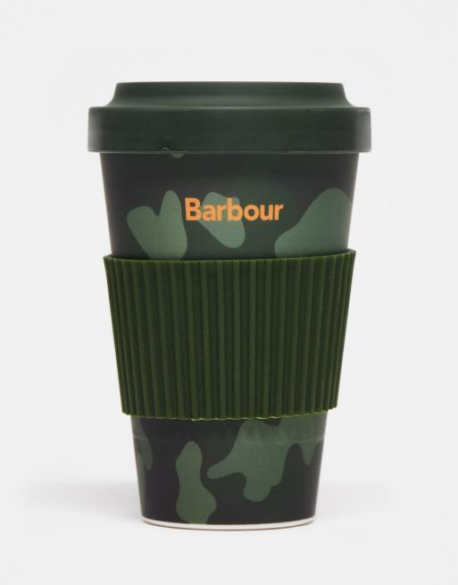Esclusiva Barbour x ASOS - Tazza da viaggio unisex verde mimetica