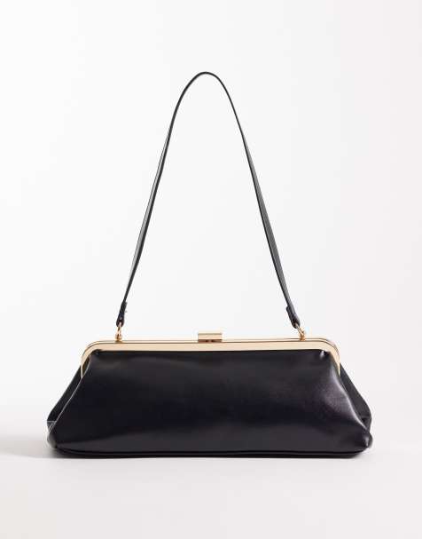 Esclusiva Glamorous - Borsa da spalla strutturata nera - view 1